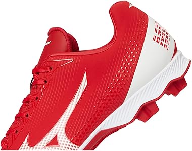 Amazon.com | Mizuno Men's Wave Lightrevo Baseball Shoe, Red